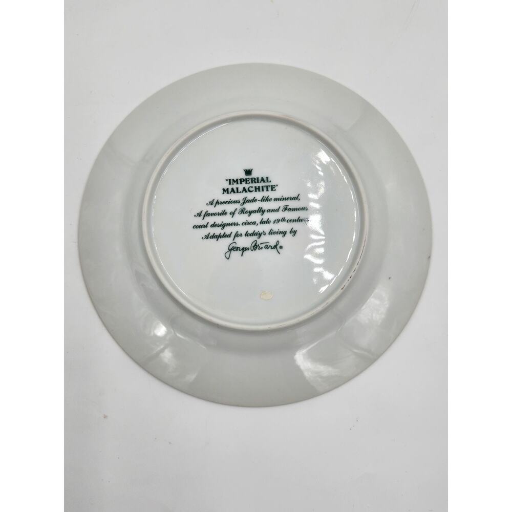 Vintage Georges Briard Imperial Malachite Porcelain Cappuccino Cups & Saucers 4 - Picture 6 of 15